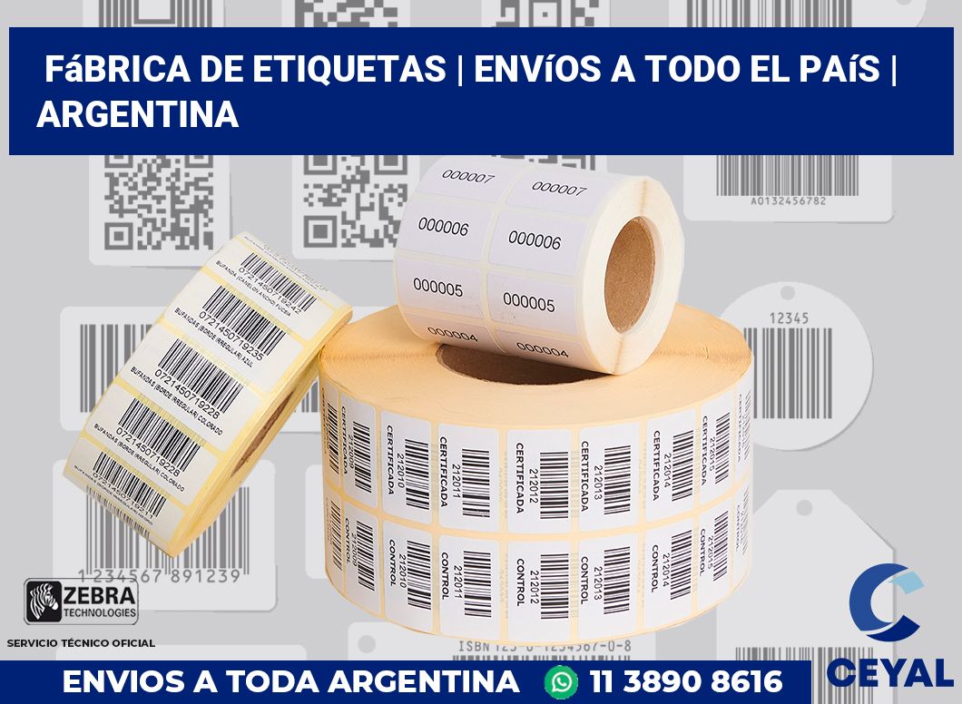 Fábrica de etiquetas | Envíos a todo el país | Argentina