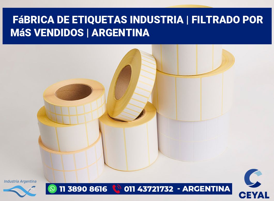 Fábrica de etiquetas industria | Filtrado por más vendidos | Argentina