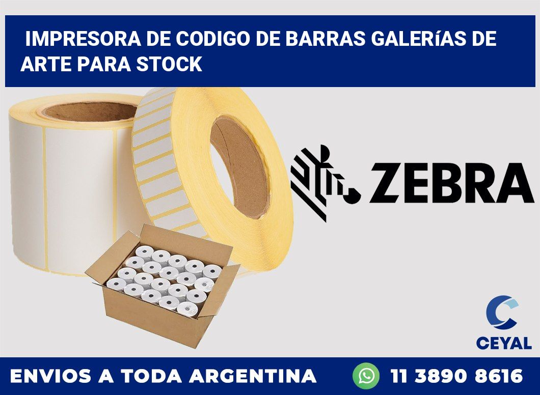 Impresora de codigo de barras Galerías de arte para stock