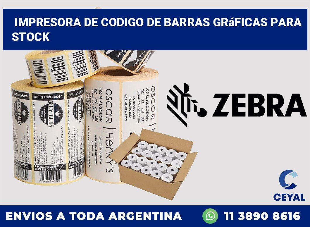 Impresora de codigo de barras Gráficas para stock