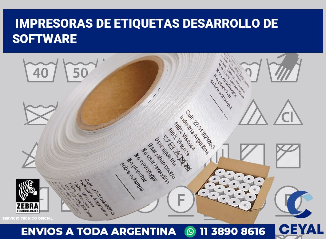 Impresoras de etiquetas Desarrollo de software