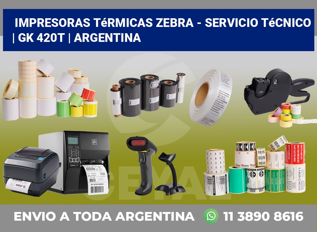 Impresoras térmicas Zebra – servicio técnico | gk 420t | Argentina