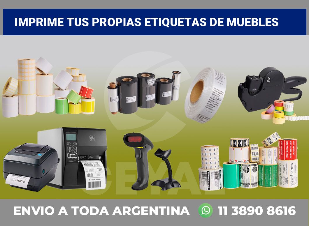 Imprime tus Propias Etiquetas de muebles