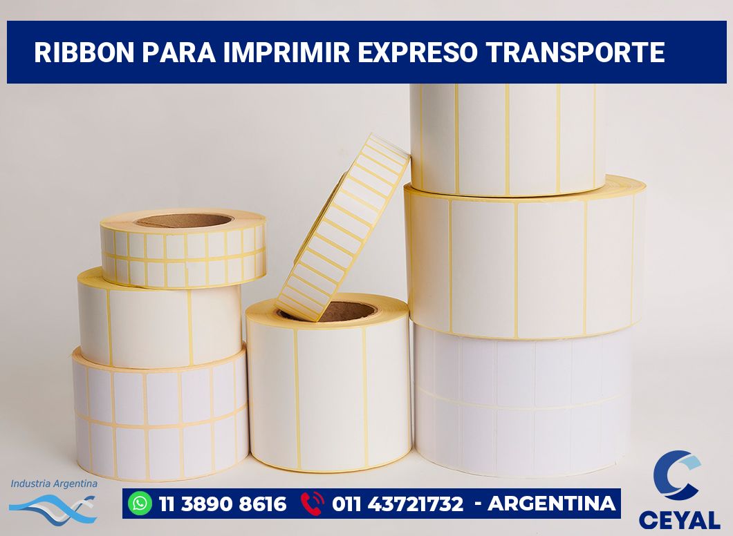 Ribbon para imprimir Expreso transporte