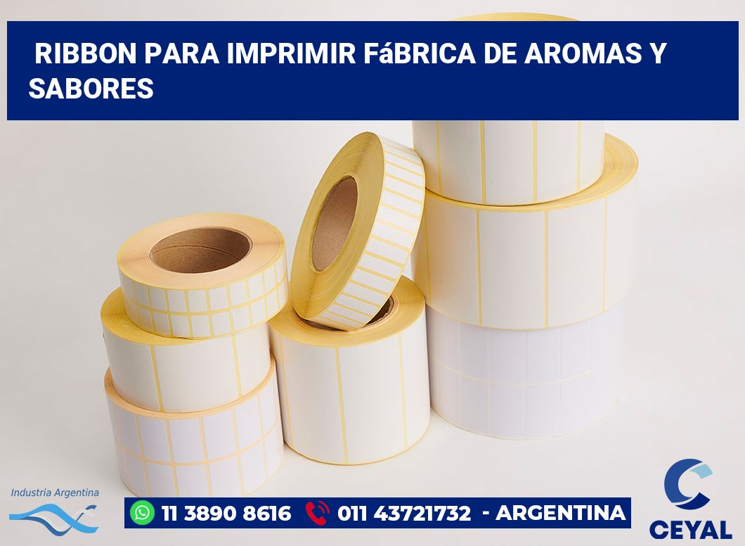 Ribbon para imprimir Fábrica de aromas y sabores