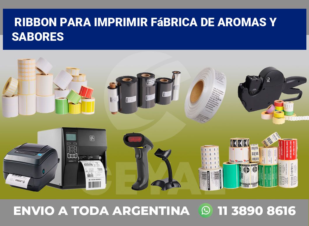 Ribbon para imprimir Fábrica de aromas y sabores