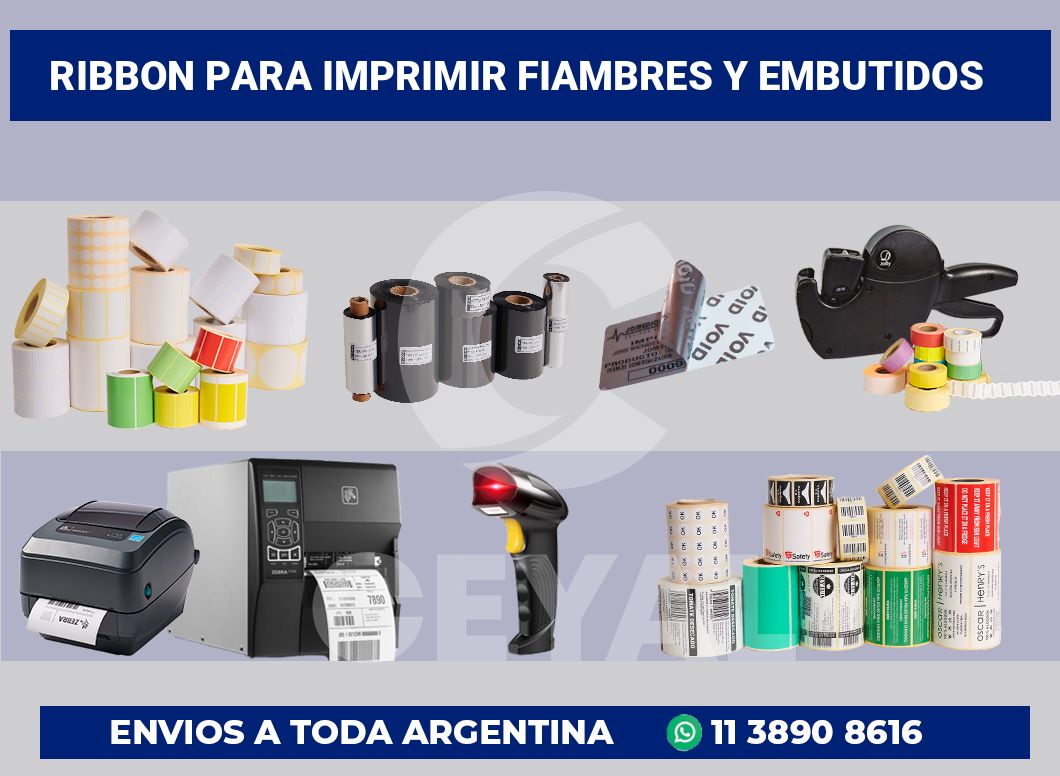 Ribbon para imprimir Fiambres y embutidos