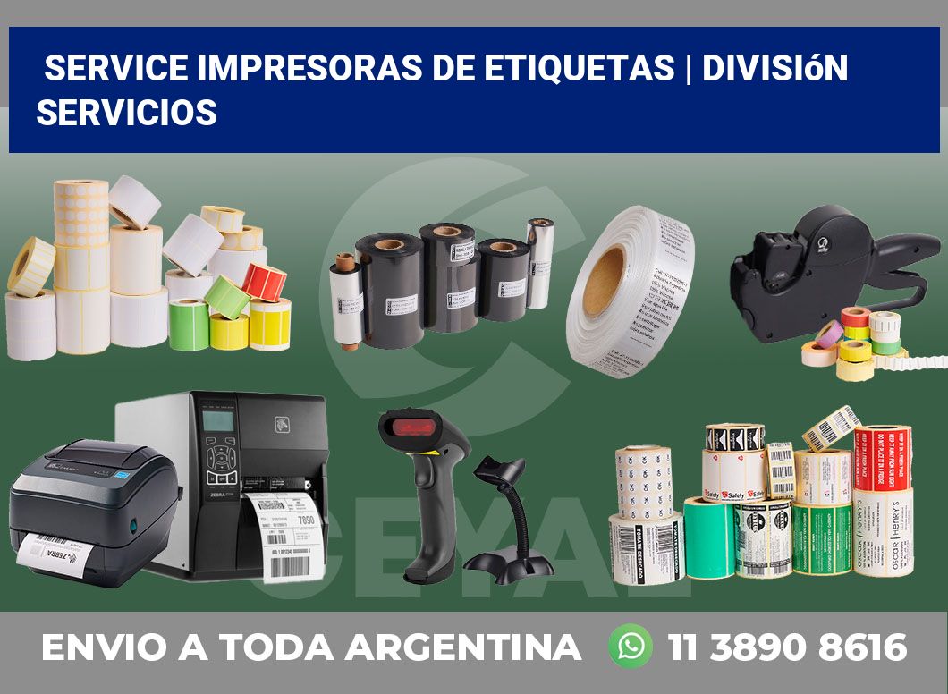 Service impresoras de etiquetas | División Servicios