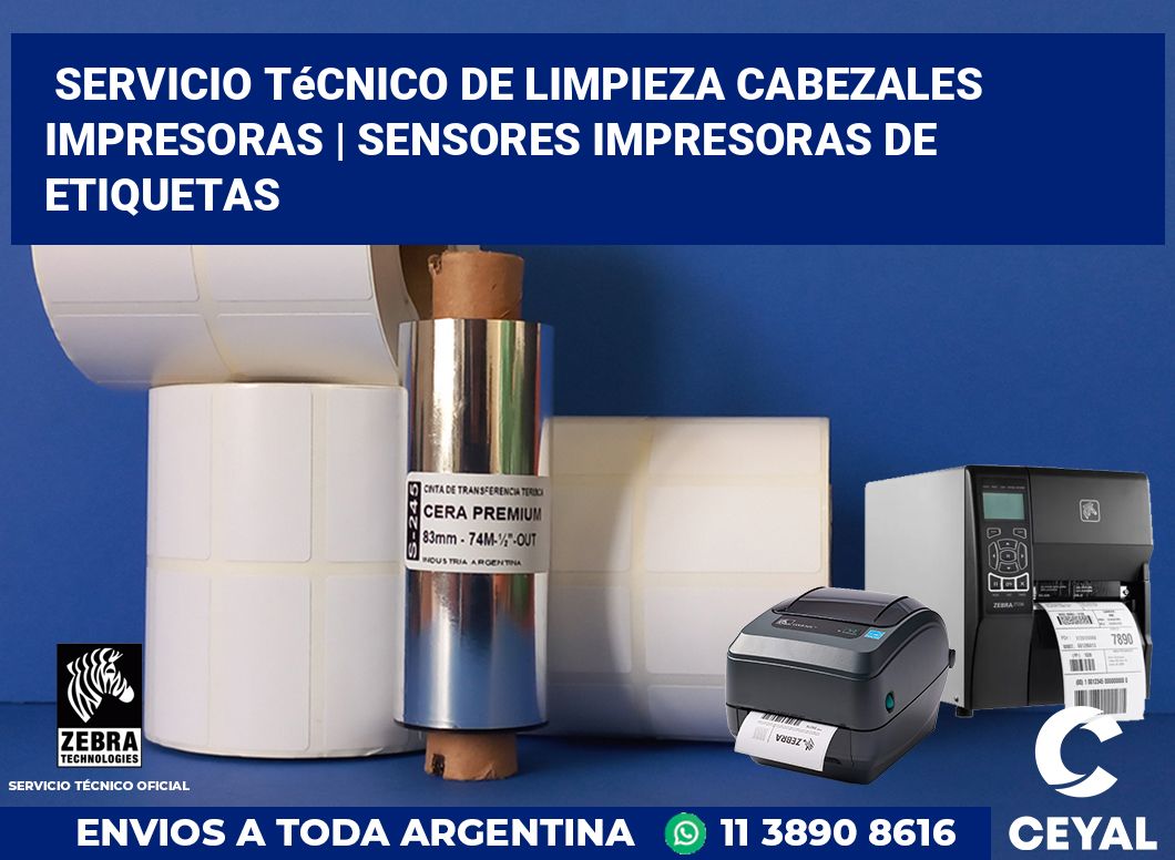 Servicio técnico de limpieza cabezales impresoras | Sensores impresoras de etiquetas