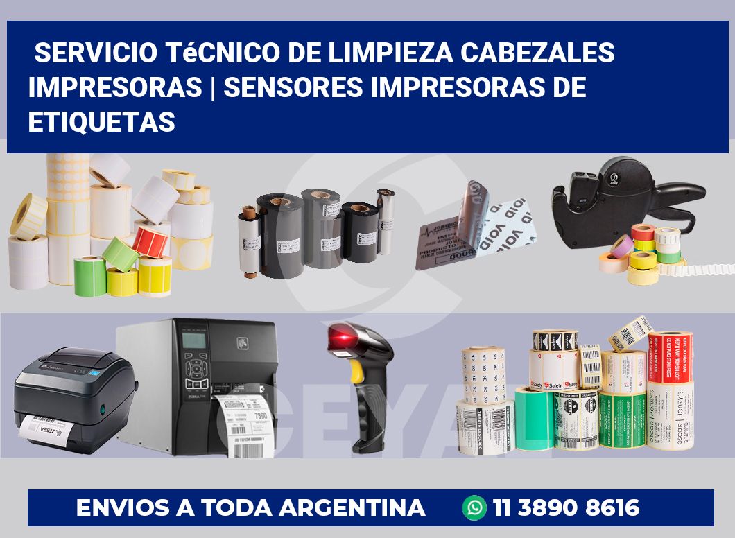 Servicio técnico de limpieza cabezales impresoras | Sensores impresoras de etiquetas