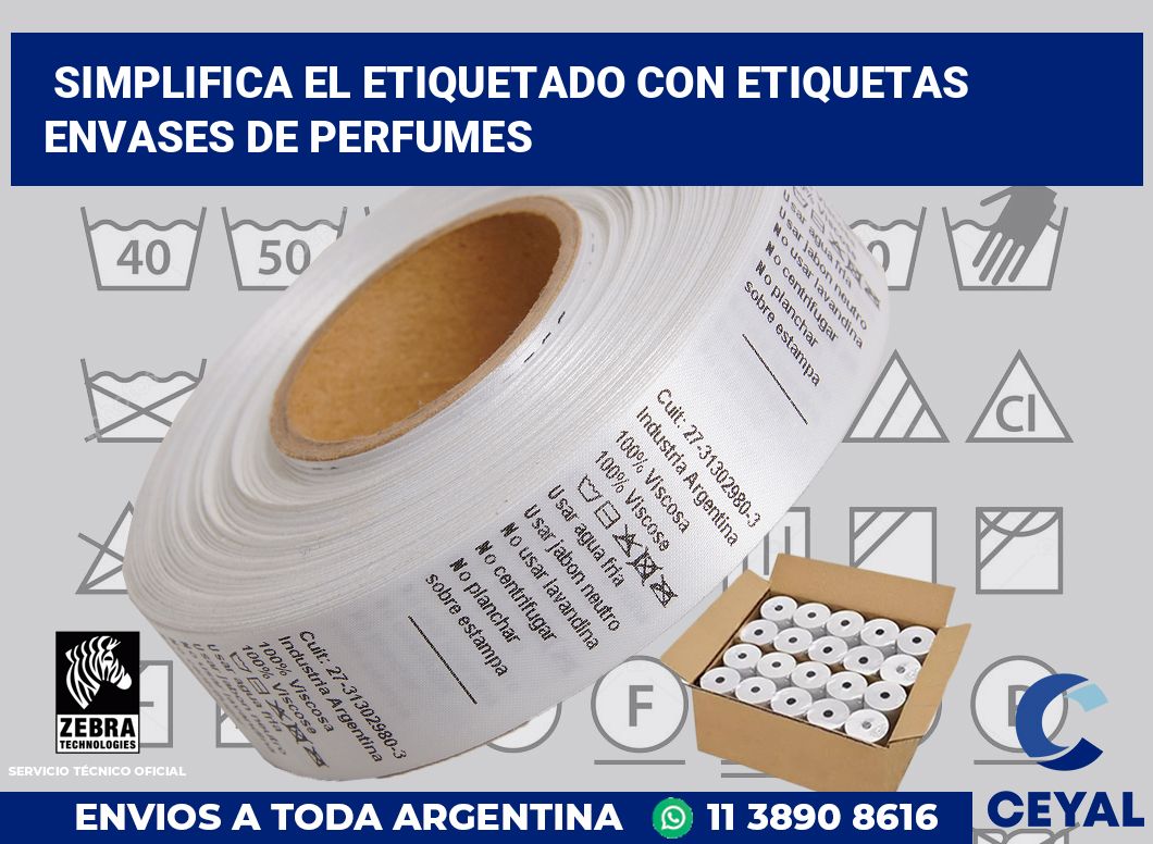 Simplifica el Etiquetado con Etiquetas Envases de Perfumes