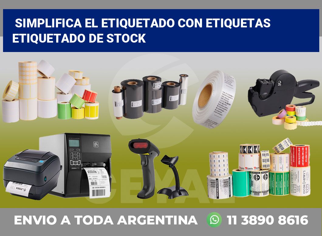 Simplifica el Etiquetado con Etiquetas Etiquetado de Stock