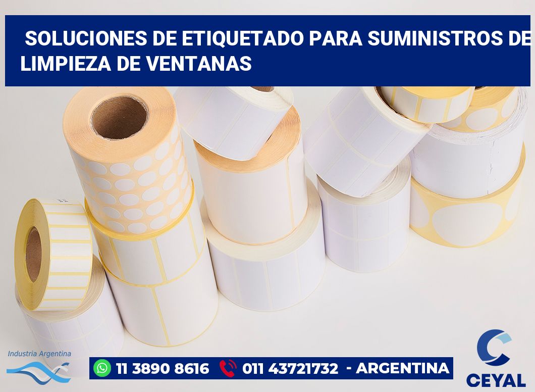 Soluciones de Etiquetado para Suministros de Limpieza de Ventanas
