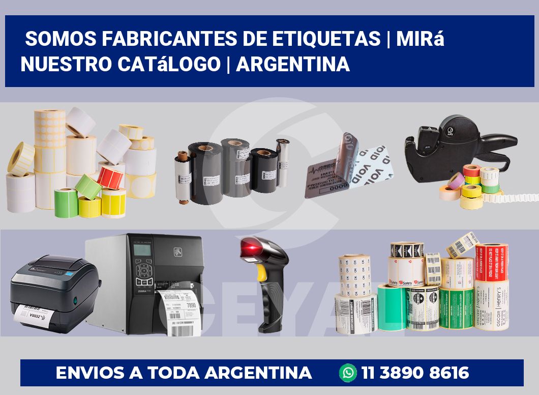 Somos fabricantes de etiquetas | Mirá nuestro catálogo | Argentina