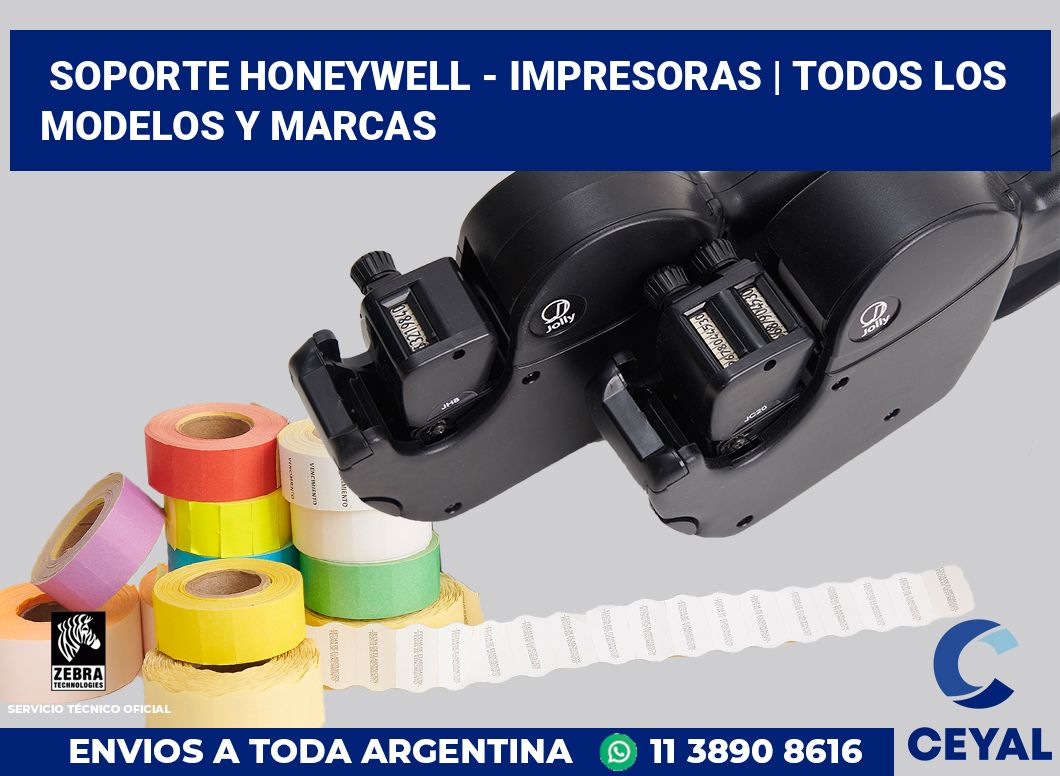 Soporte Honeywell - impresoras | Todos los modelos y marcas