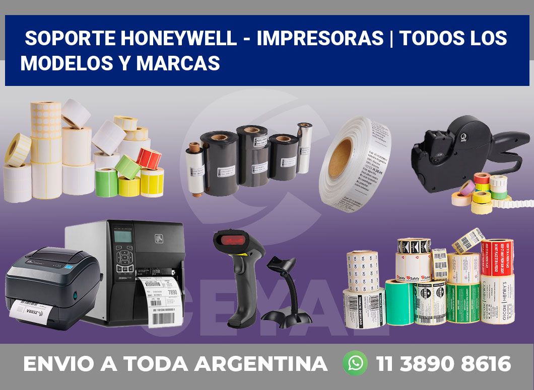 Soporte Honeywell – impresoras | Todos los modelos y marcas