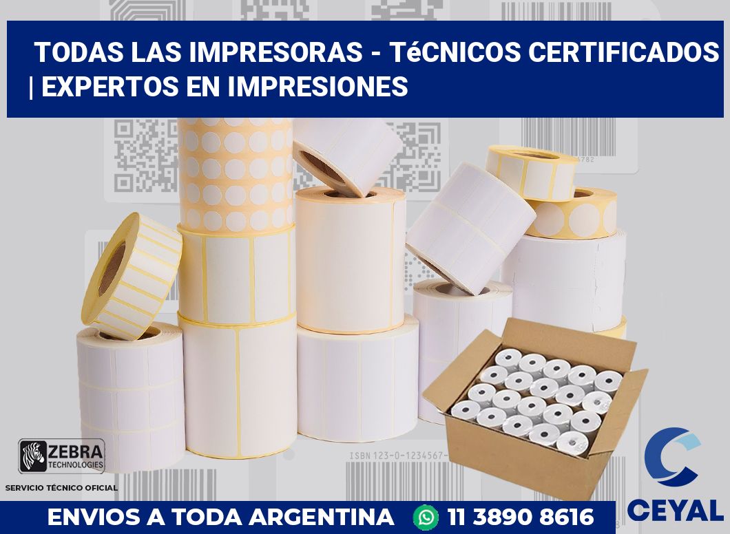 Todas las impresoras - Técnicos certificados | Expertos en impresiones