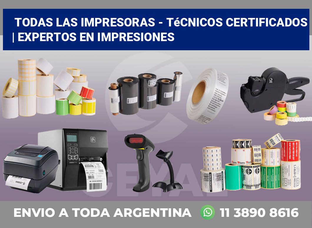 Todas las impresoras – Técnicos certificados | Expertos en impresiones