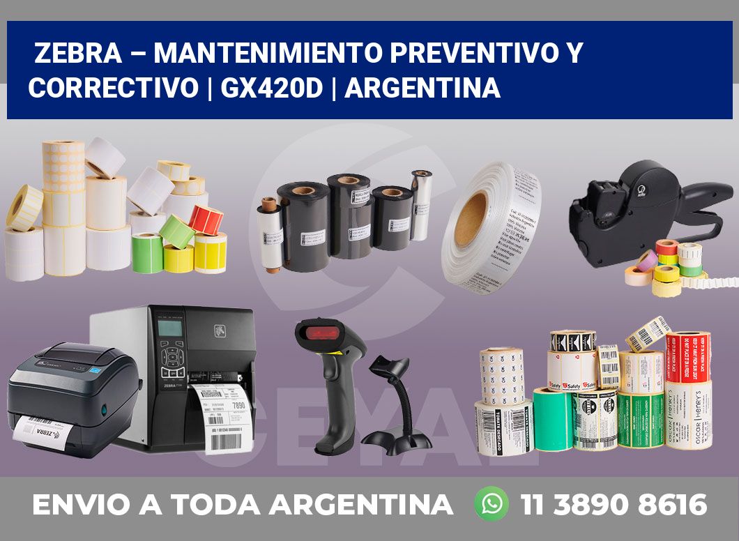 Zebra – mantenimiento preventivo y correctivo | GX420d | Argentina