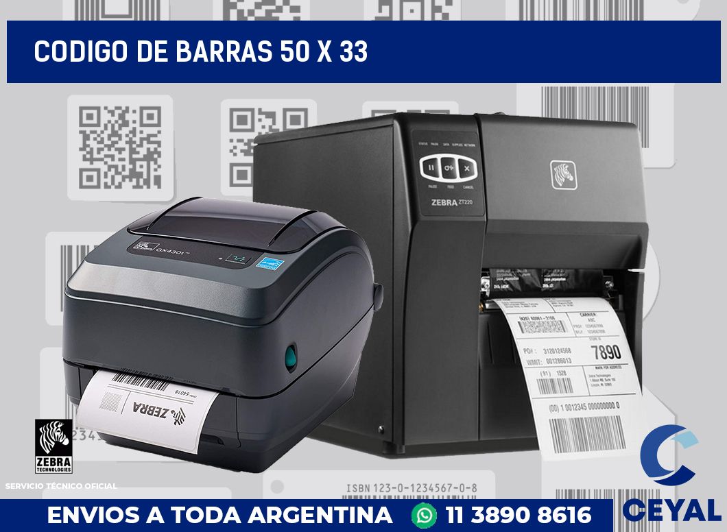 codigo de barras 50 x 33