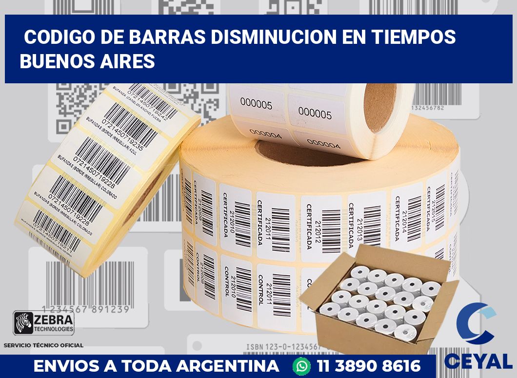 codigo de barras disminucion en tiempos  Buenos Aires