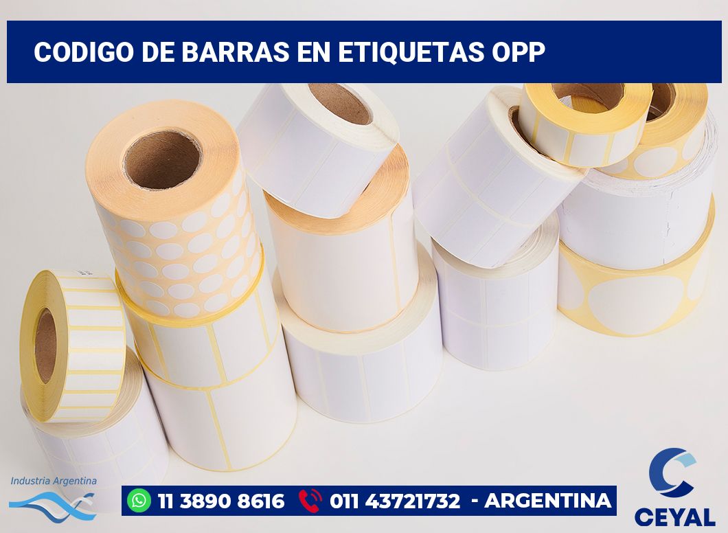 codigo de barras en etiquetas opp