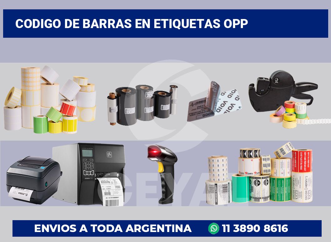 codigo de barras en etiquetas opp