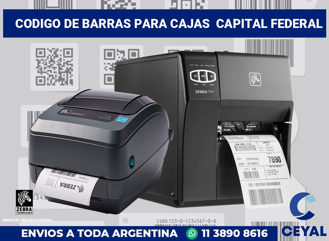 codigo de barras para cajas Capital Federal