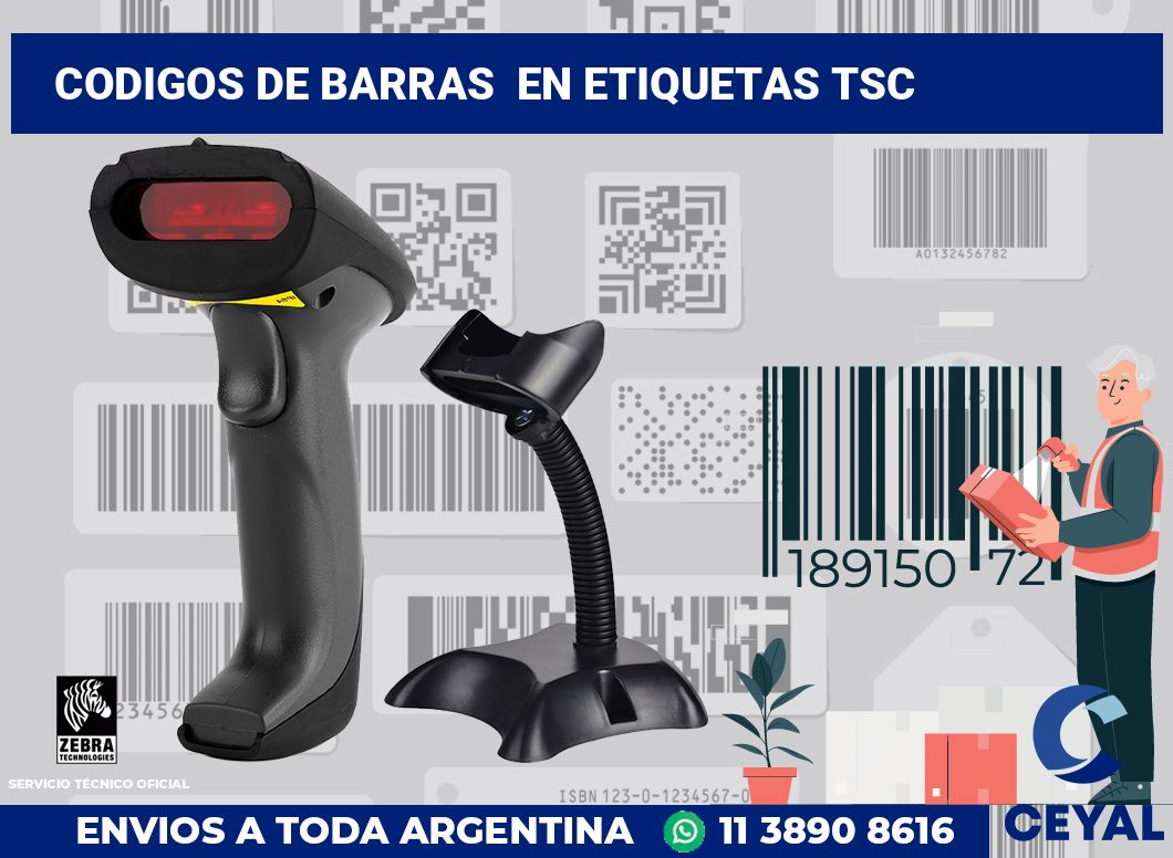 codigos de barras  en etiquetas tsc