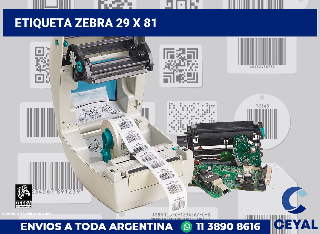 etiqueta zebra 29 x 81