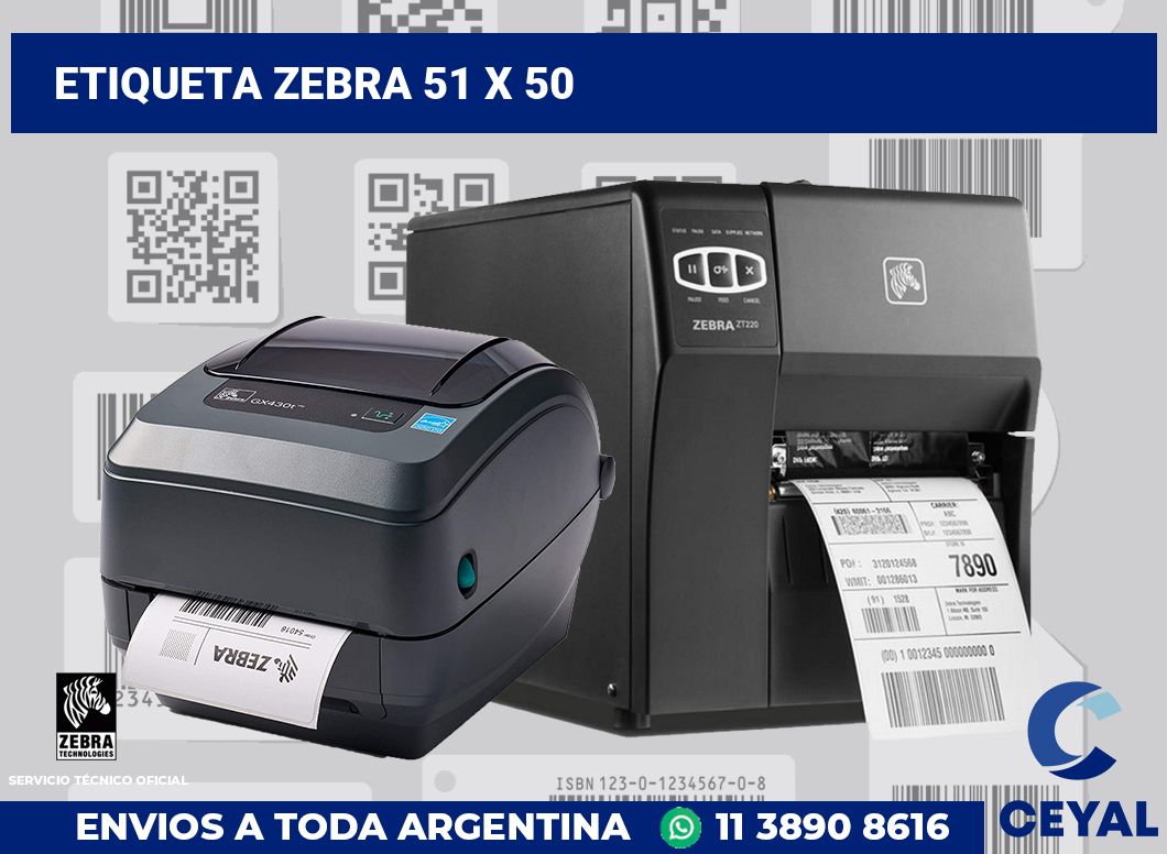 etiqueta zebra 51 x 50