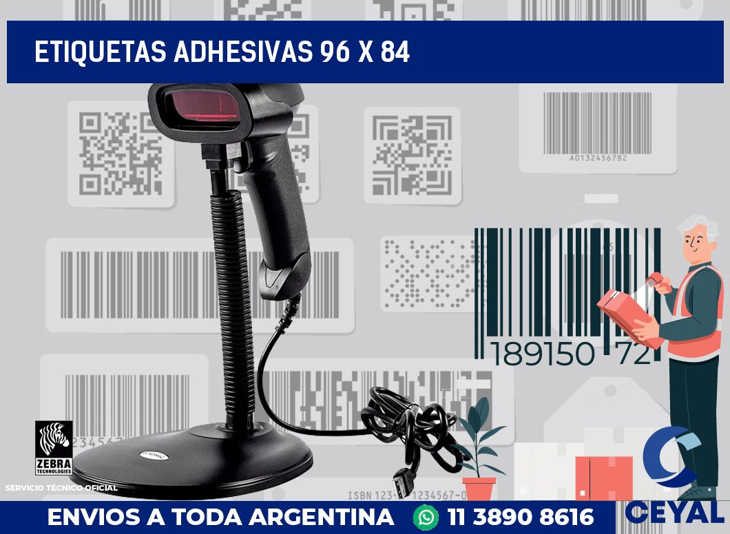 etiquetas adhesivas 96 x 84