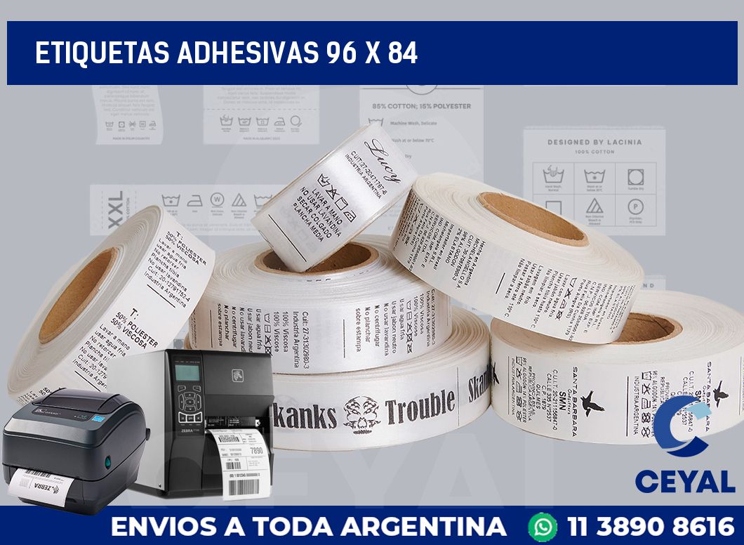 etiquetas adhesivas 96 x 84