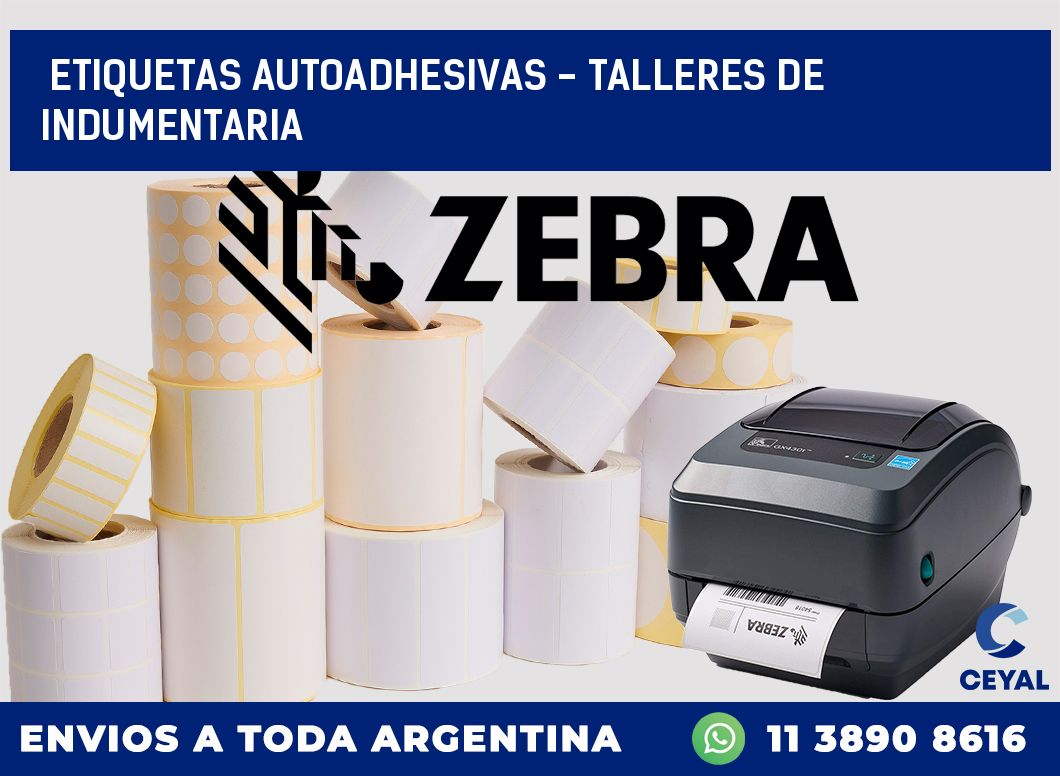 etiquetas autoadhesivas – Talleres de indumentaria