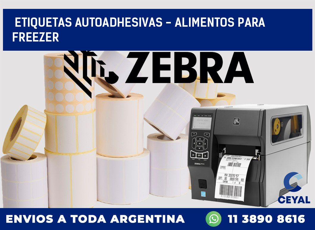 etiquetas autoadhesivas – alimentos para freezer
