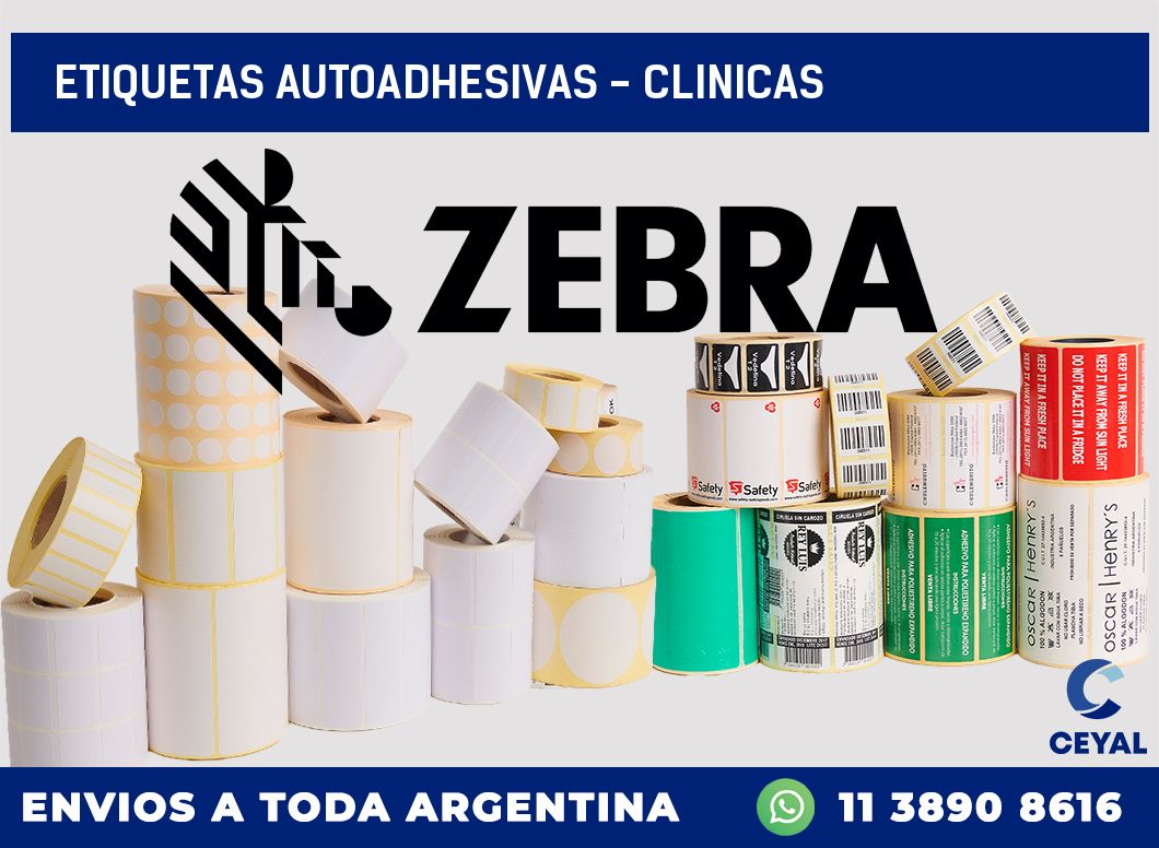 etiquetas autoadhesivas – clinicas