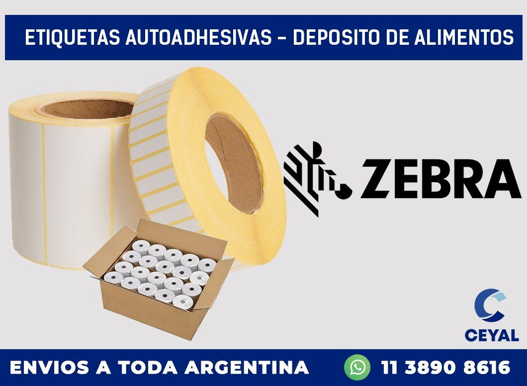 etiquetas autoadhesivas – deposito de alimentos