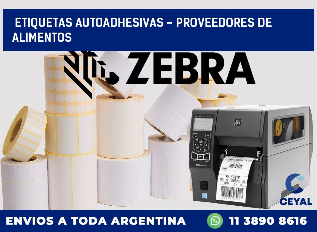 etiquetas autoadhesivas – proveedores de alimentos