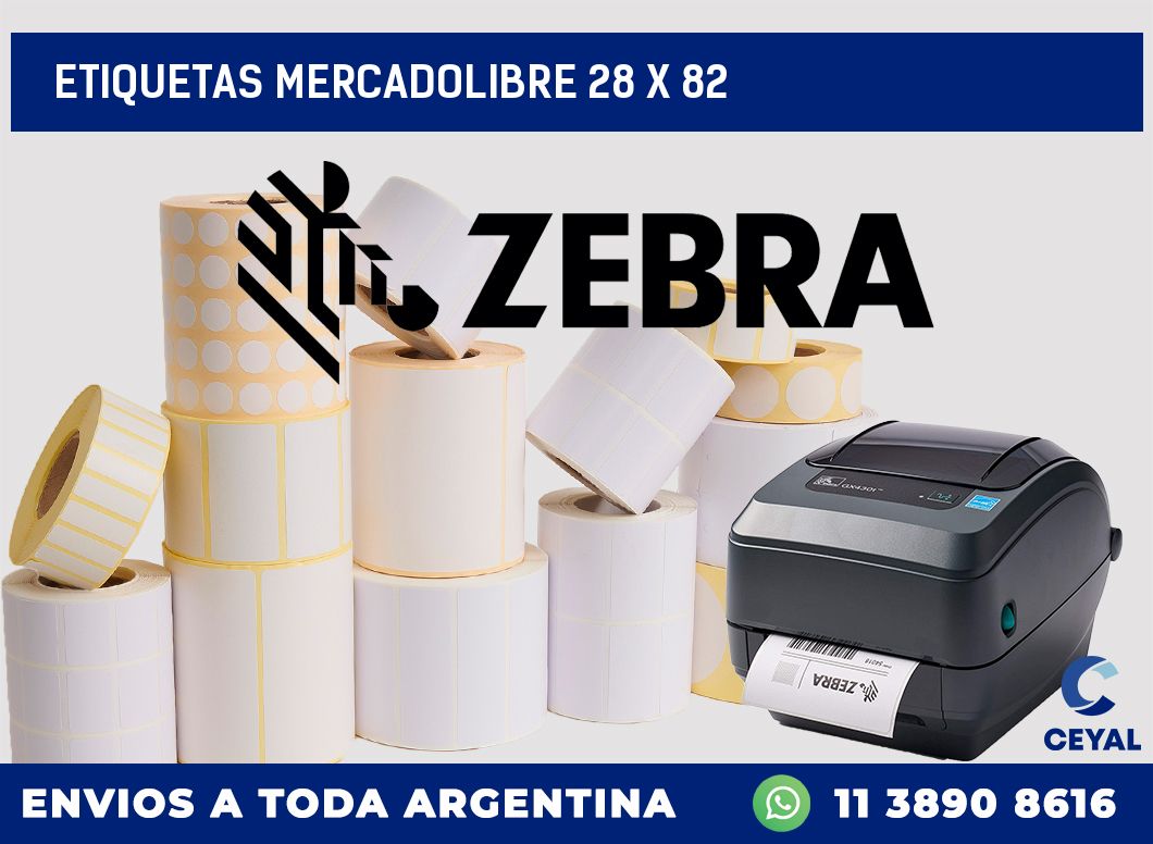 etiquetas mercadolibre 28 x 82
