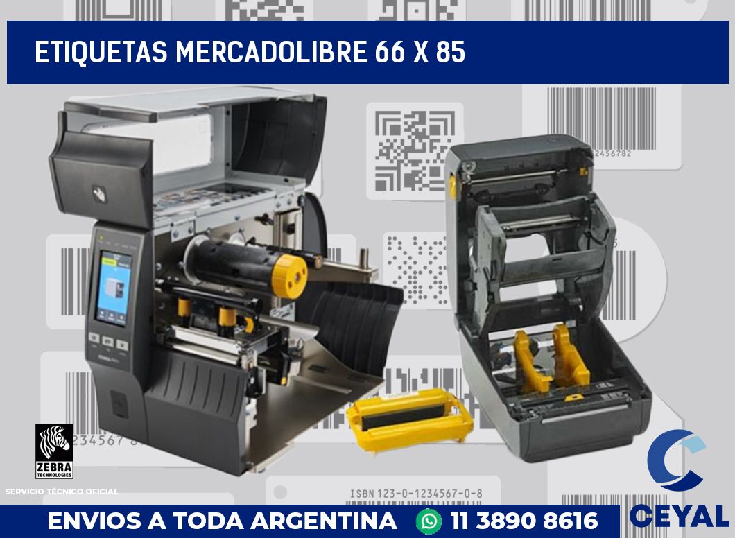 etiquetas mercadolibre 66 x 85