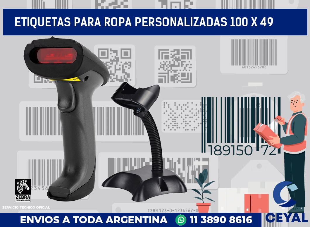 etiquetas para ropa personalizadas 100 x 49