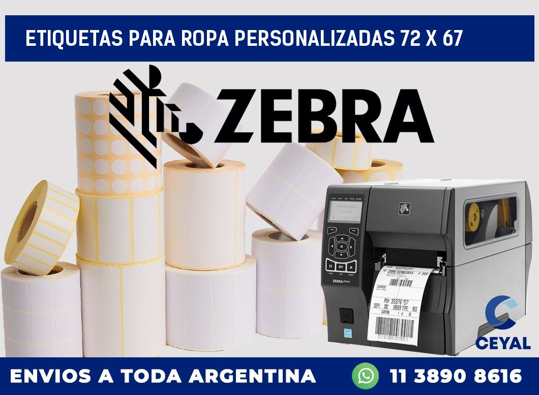 etiquetas para ropa personalizadas 72 x 67