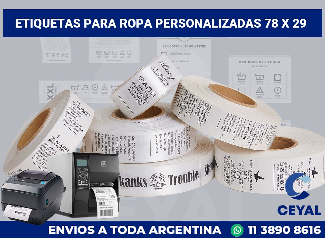etiquetas para ropa personalizadas 78 x 29