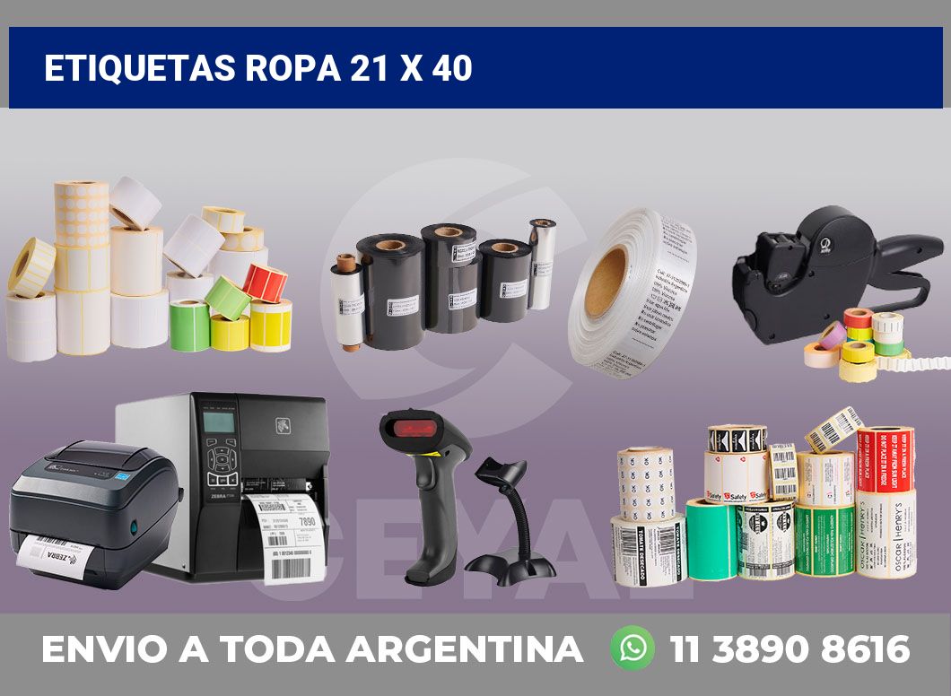 etiquetas ropa 21 x 40