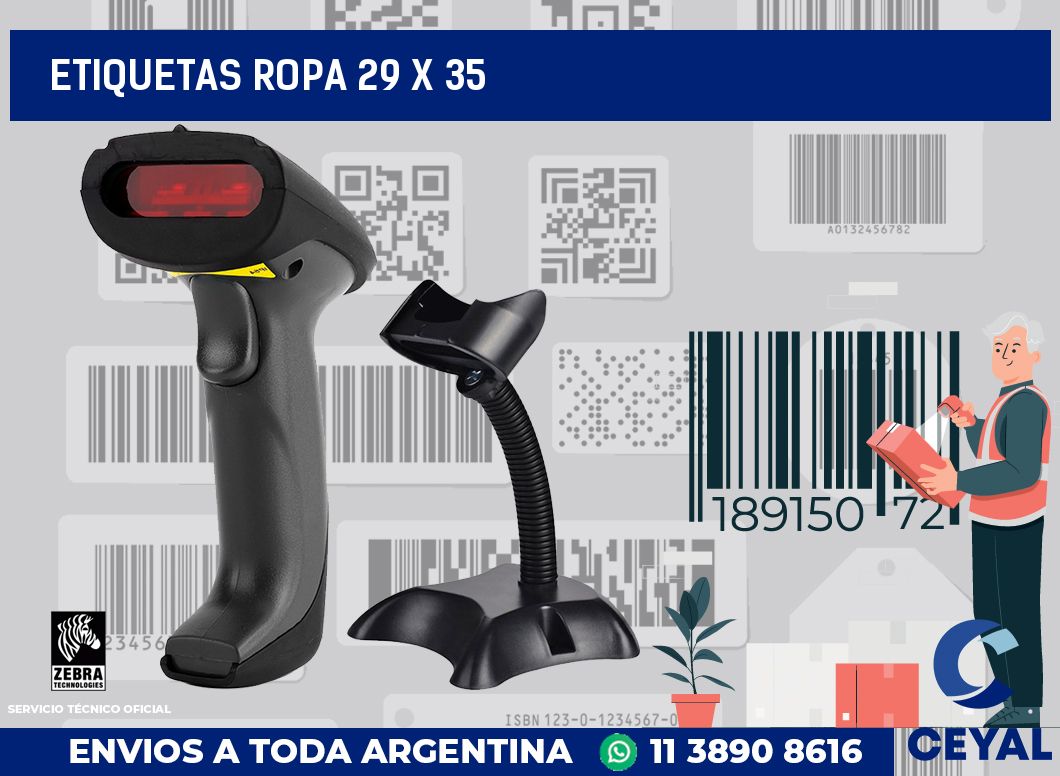 etiquetas ropa 29 x 35