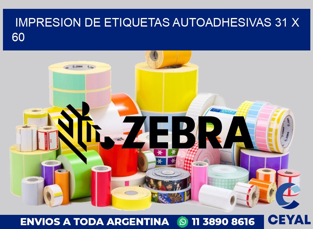 impresion de etiquetas autoadhesivas 31 x 60
