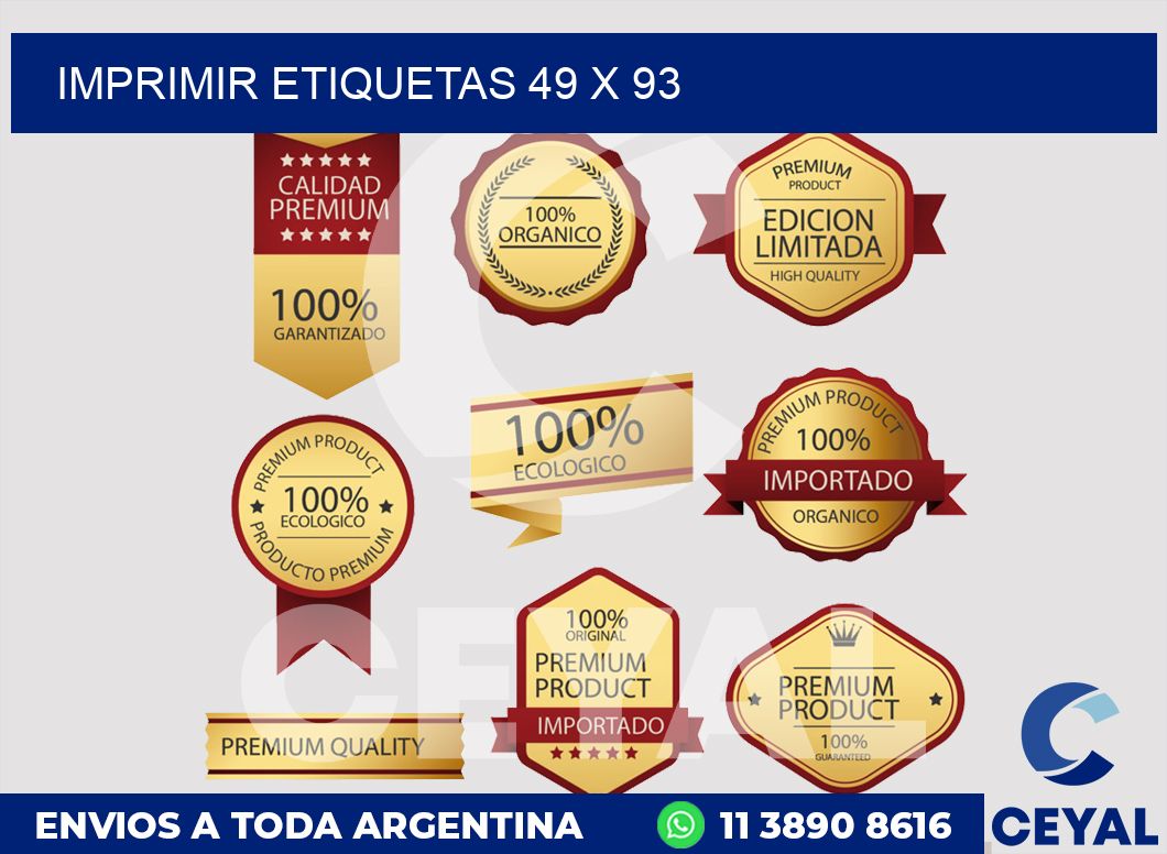 imprimir etiquetas 49 x 93