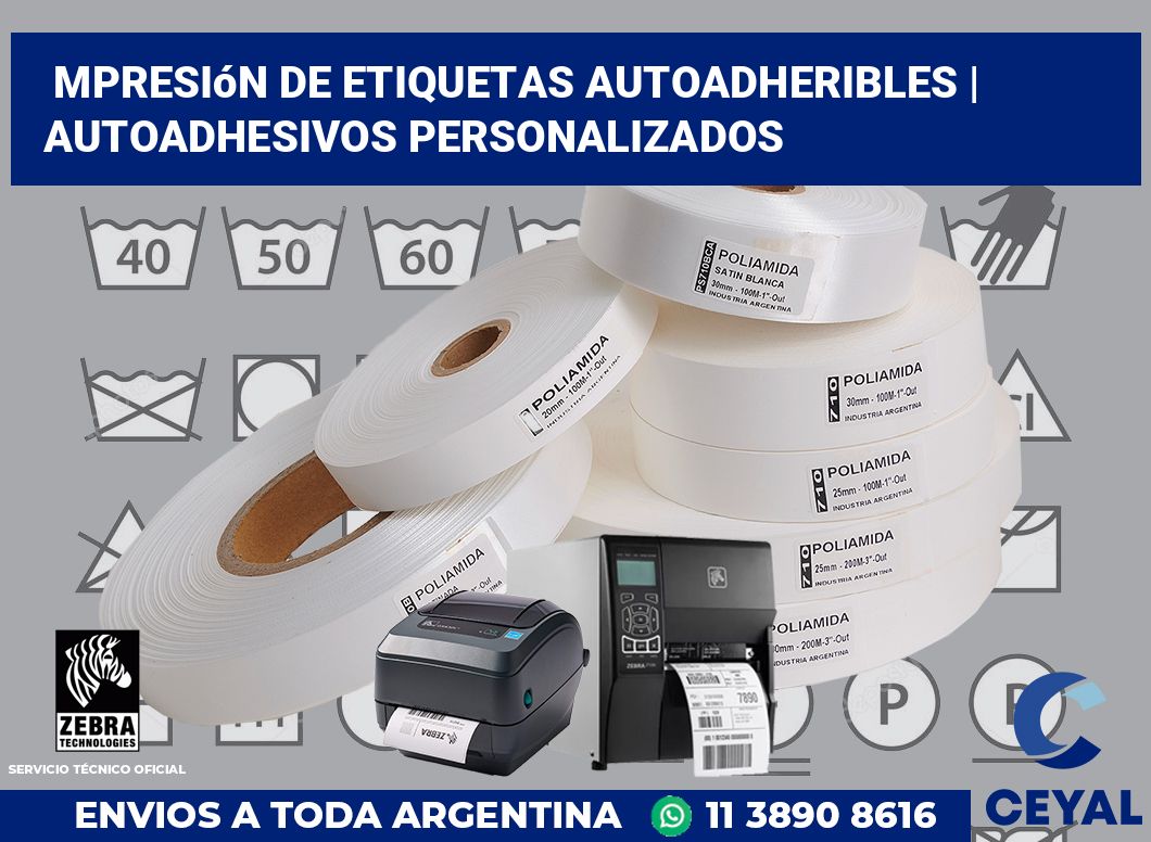 mpresión de etiquetas autoadheribles | Autoadhesivos personalizados