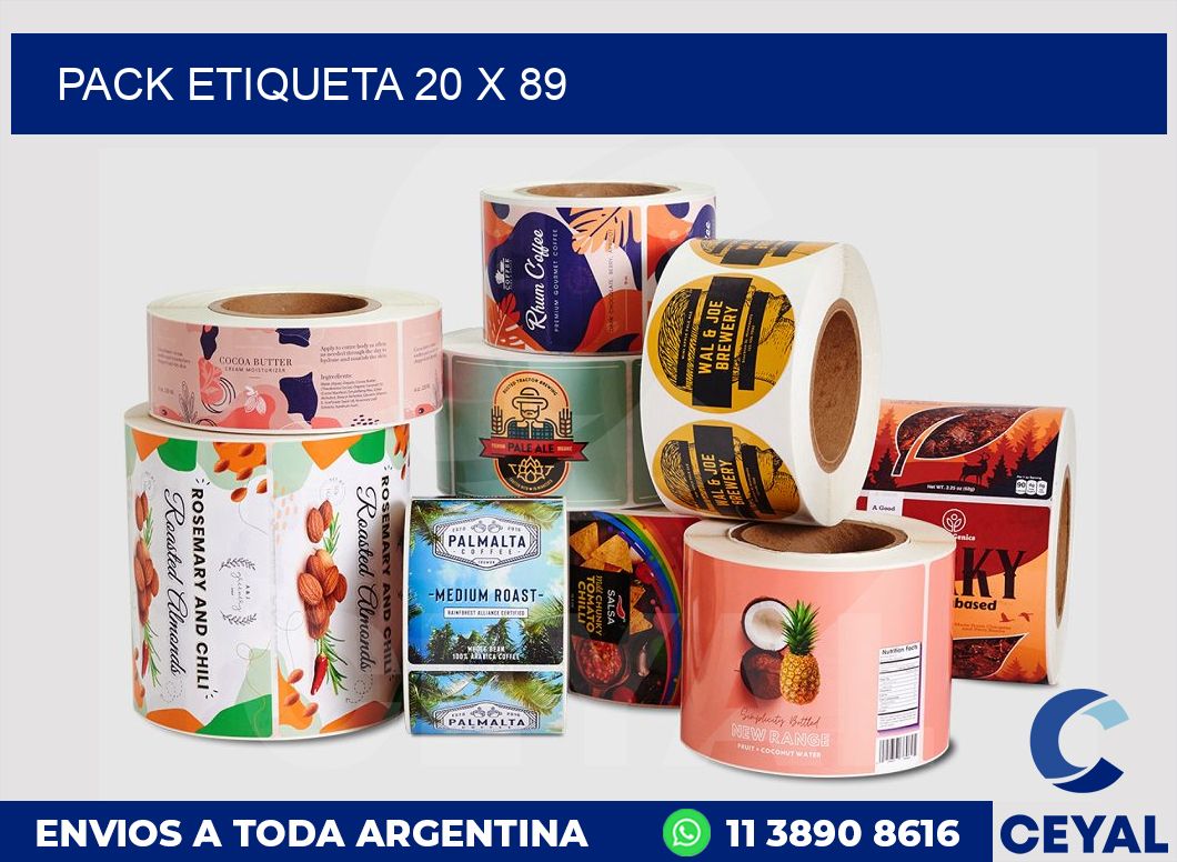 pack etiqueta 20 x 89