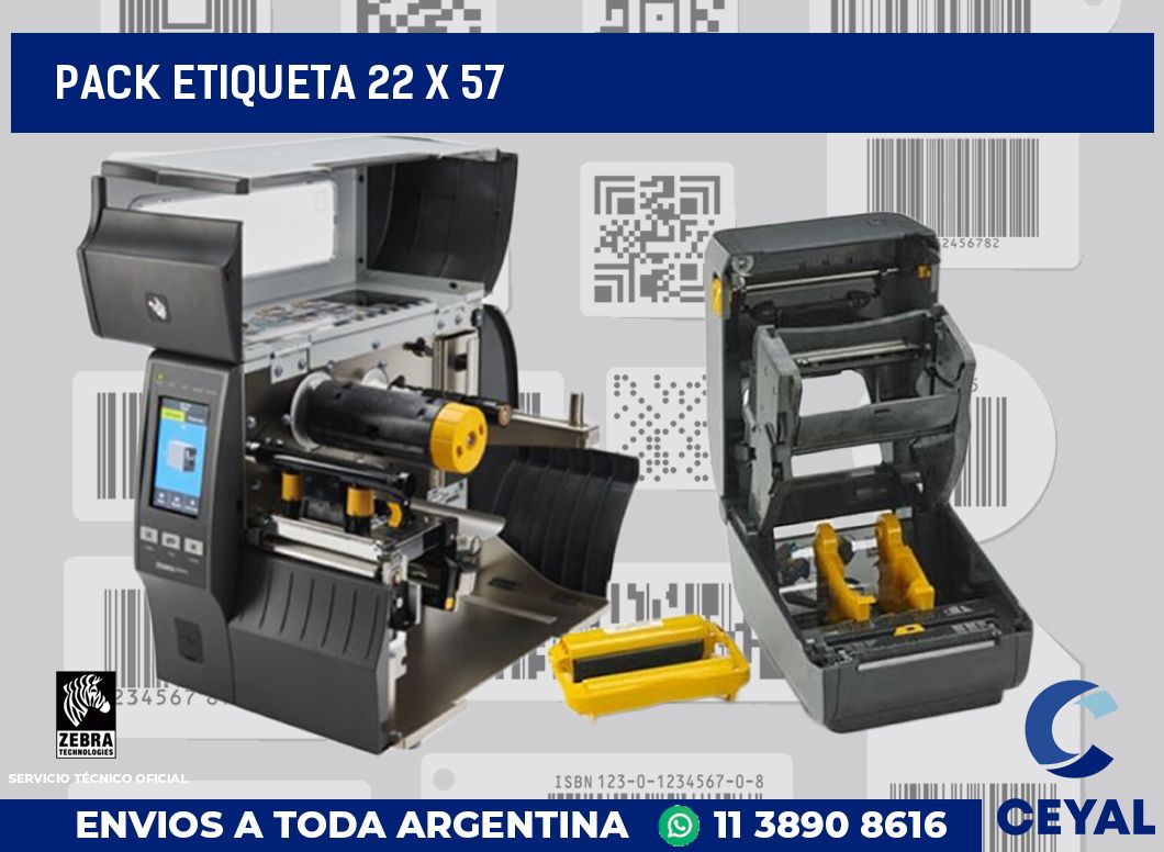pack etiqueta 22 x 57